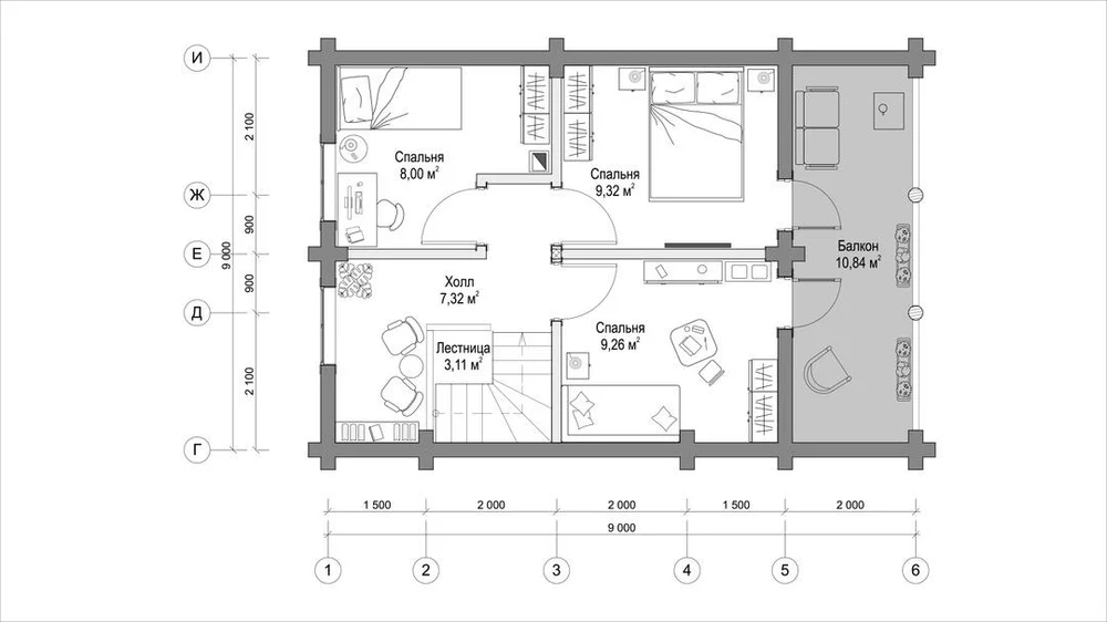 Дом Весенний, 117 м2.