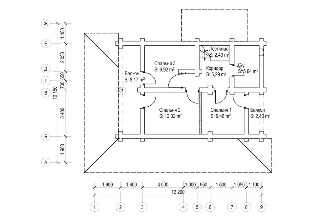 Дом Осенний, 170 м2.